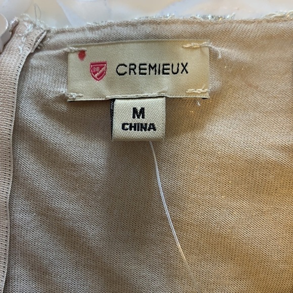 Cremieux Cody Skirt Silver/Taupe Sparkle Lined Midi Length, Lined, Size Medium - Picture 8 of 14